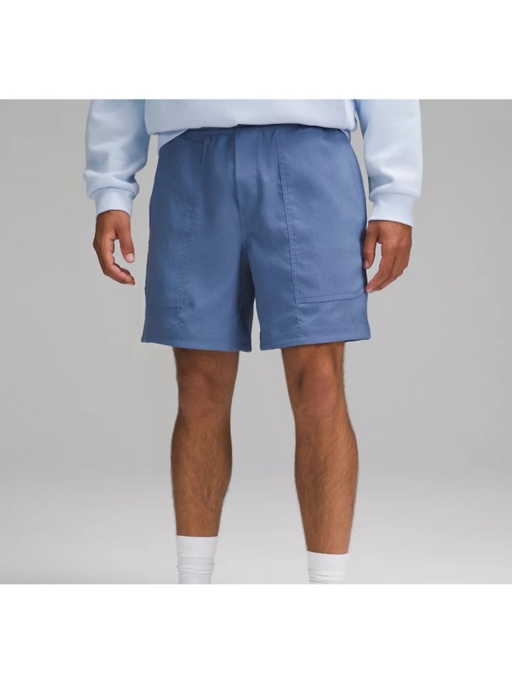 Lululemon Relaxed-Fit Pull-On Short 7” Light Woven Blue Men’s Medium